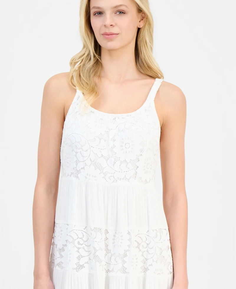 Robbie Bee Women's Sleeveless Tiered Midi Dress