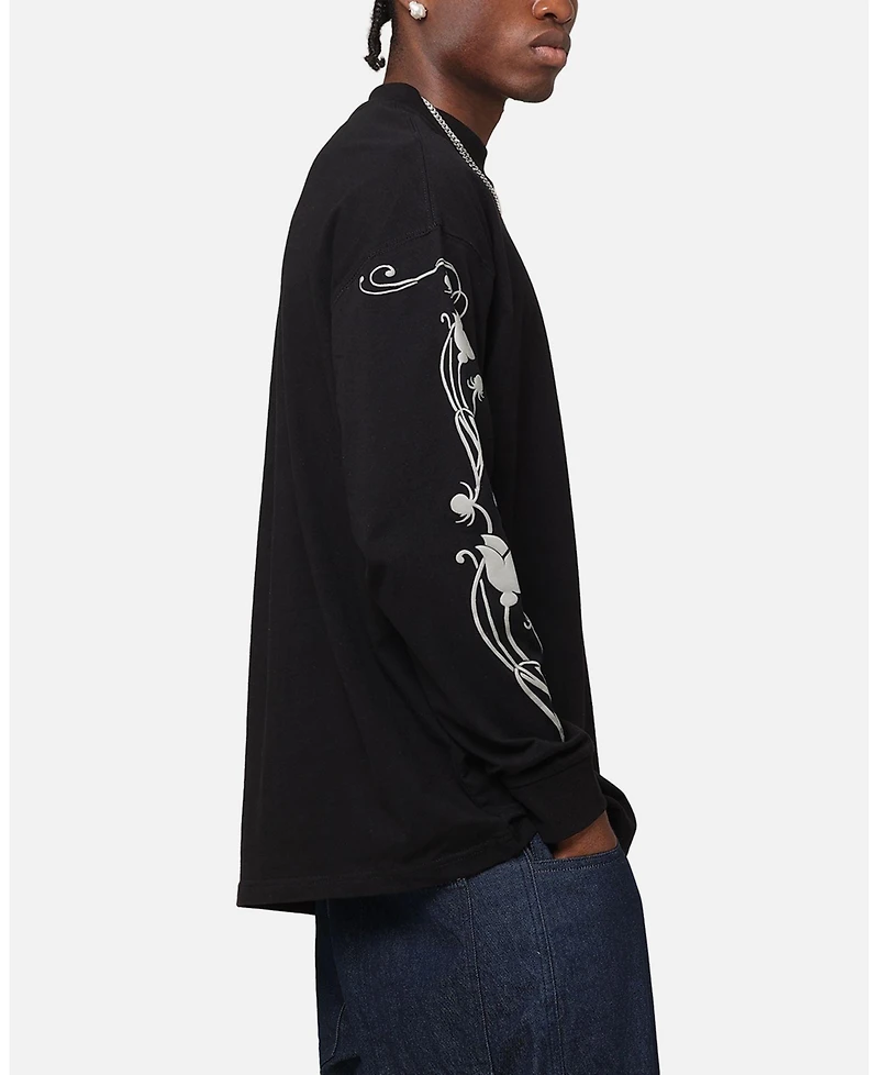 Carre Men's Floral Oversized Long Sleeve T-Shirt