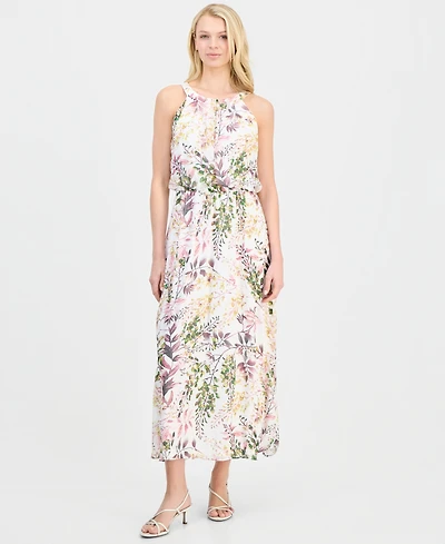 Robbie Bee Women's Halter Maxi Dress