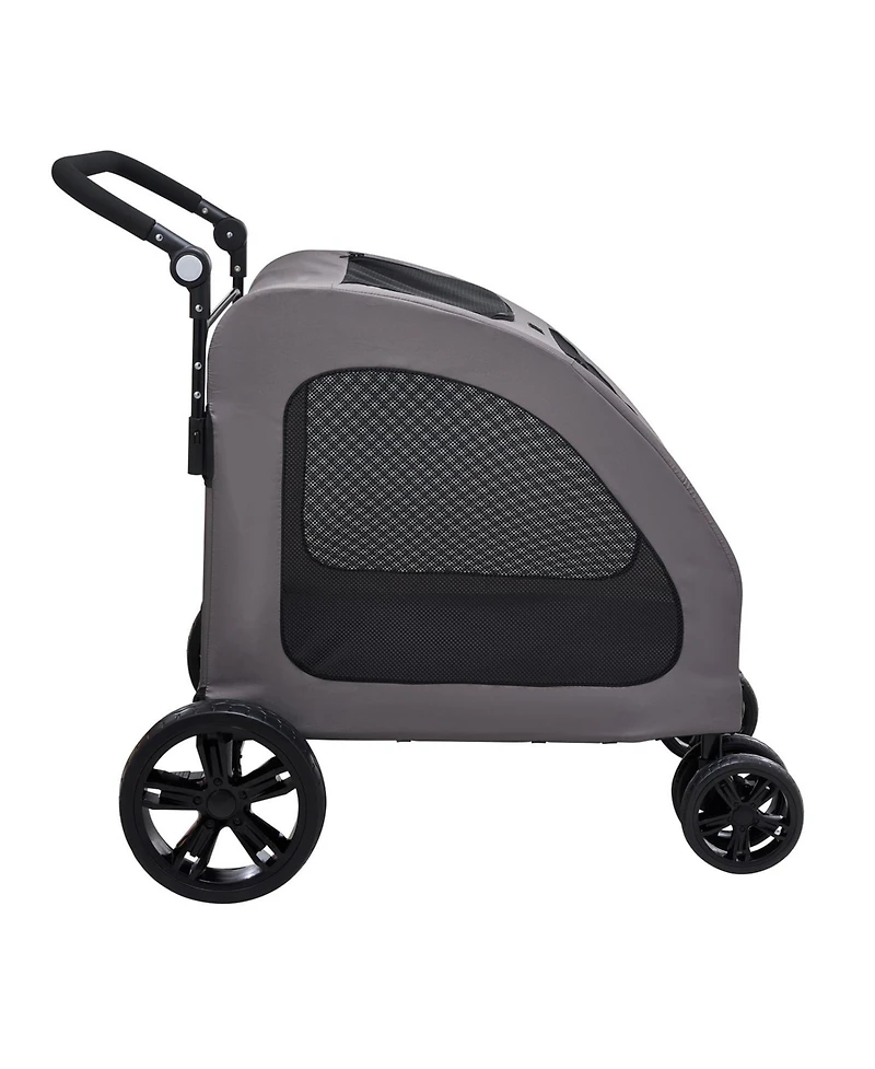 Aostirmotor Heavy-Duty Pet Stroller Holds 160lbs