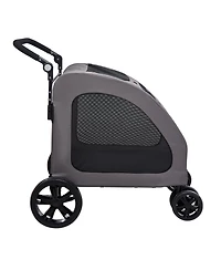 Aostirmotor Heavy-Duty Pet Stroller Holds 160lbs