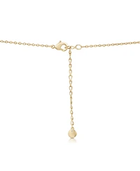 And Now This Cubic Zirconia Curved Bar Necklace