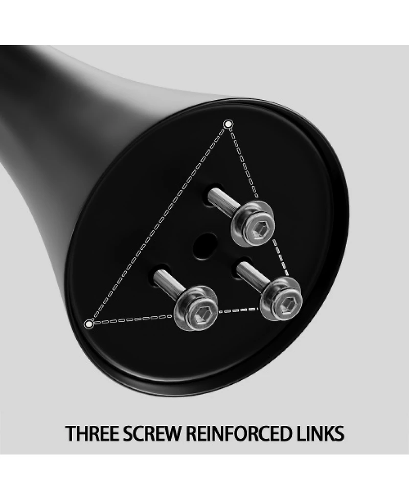 Streamdale Furniture Black Marble Round Dining/Kitchen Table with Steel Base (24 Inch