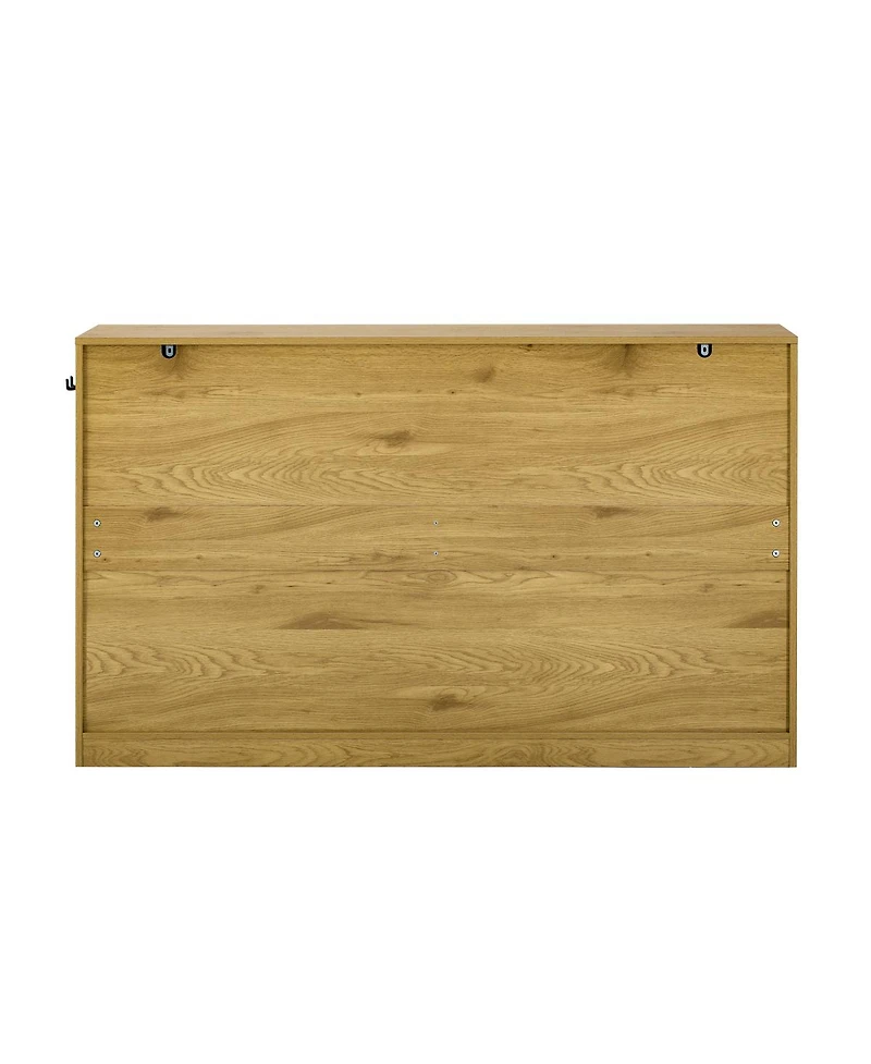 Streamdale Furniture Farmhouse Sideboard with 3 Drawers, 4 Doors, 59.1" Storage Buffet