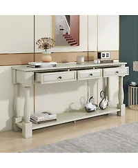 Streamdale Furniture Console Table with Drawers and Shelf