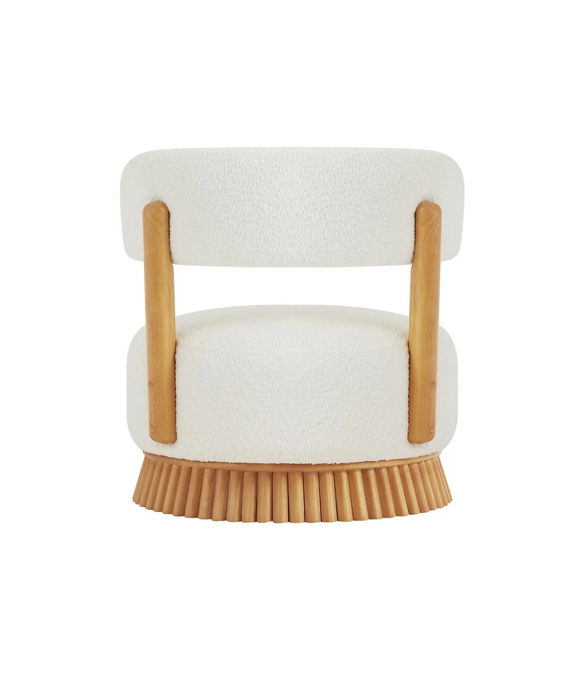 Streamdale Furniture Modern Farmhouse Armless Chair Set of 2, Wooden Base, Cozy Upholstered Chair