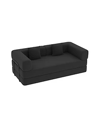 Streamdale Furniture Convertible Sleeper Sofa Bed with Pillow, Corduroy Folding Mattress Couch