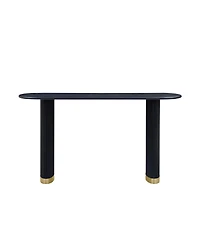 Streamdale Furniture Narrow Console Table with Stainless Steel Legs