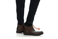 Marc Joseph New York Men's Clark Road Hands-Free Slip On Technology Leather Laceup Chukka Boots