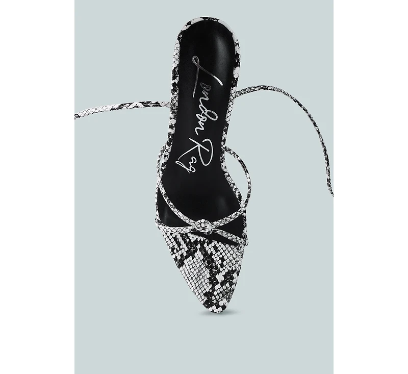 Women's Bondage High Heel Lace Up Sandals