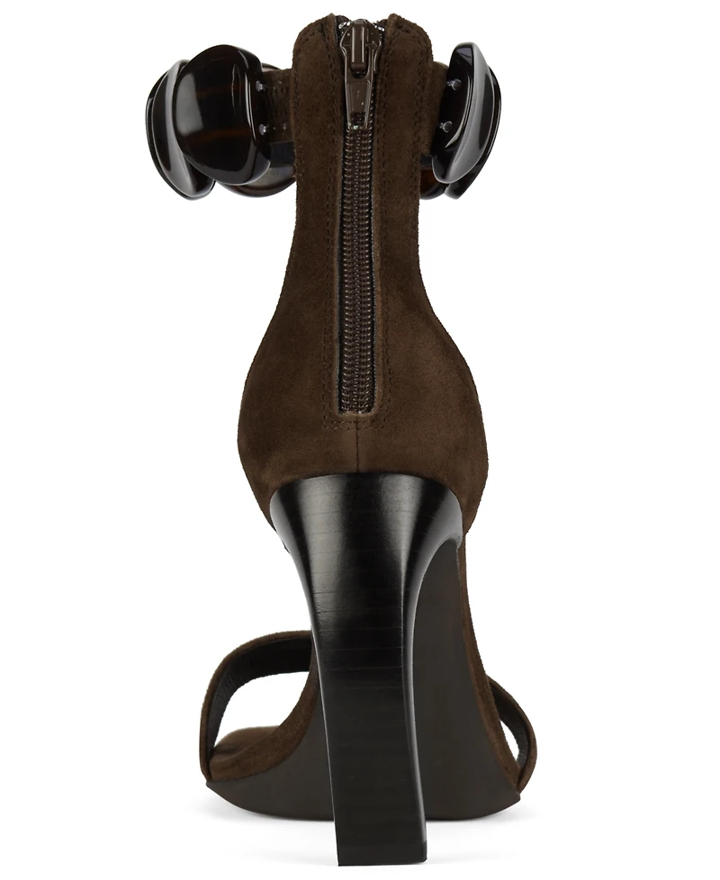 Jeffrey Campbell Women's Palia Embellished Banana Heel Dress Sandals