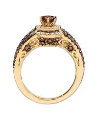Le Vian Chocolate Diamond (1.03 ct. t.w.) & Vanilla Diamond (0.15 ct. t.w.) Ring in 14k Honey Gold