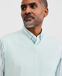 Club Room Men's Textured Stitch Sweater Vest, Macy's Exclusive