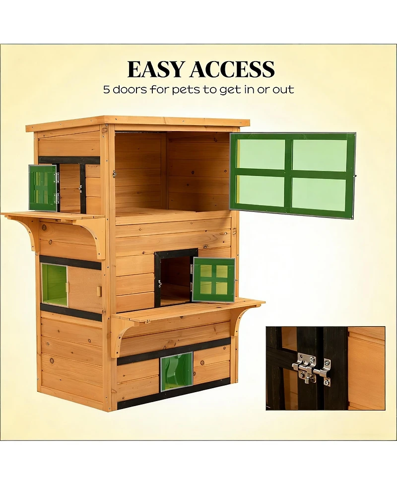 Zeus & Ruta Cat House Outdoor Cat House