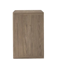 Streamdale Gray Alder Fluted Drawer Night Stand - Modern Mid Century Bedside Table