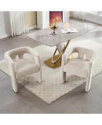 Streamdale Furniture Contemporary Fabric Upholstered Accent/Dining Chair (2PC/Set