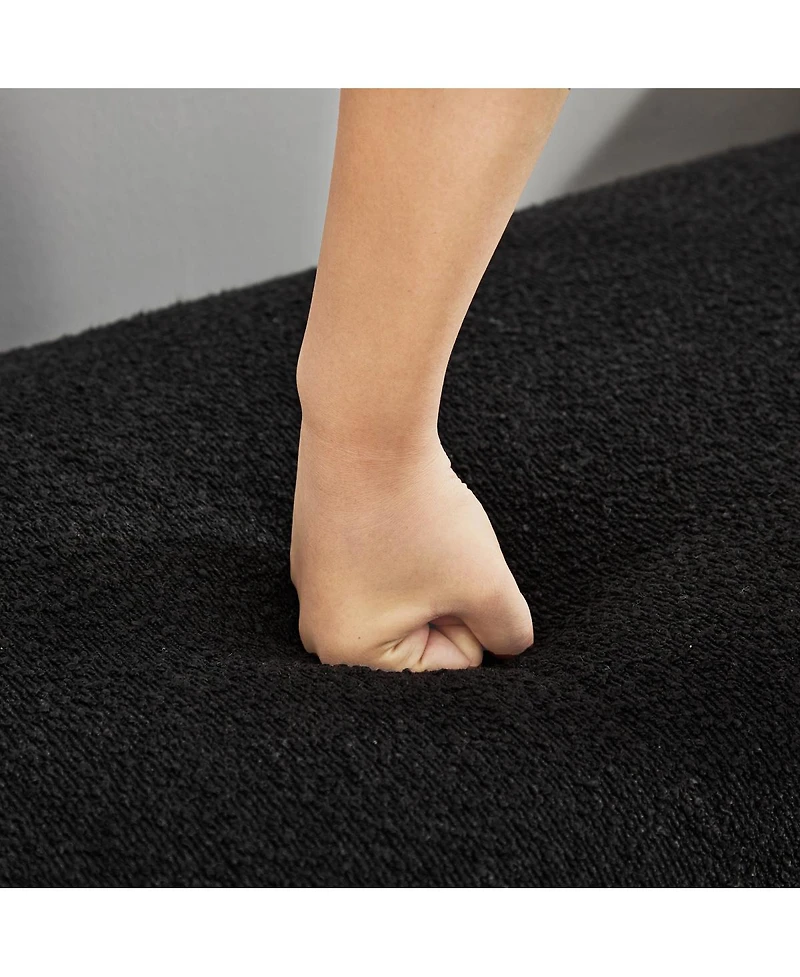 Streamdale Furniture Elegant Upholstered Bench, Daybed, Ottoman with Wood Legs & Bolster Pillows