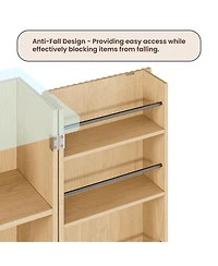 Streamdale Furniture 72" Oak Kitchen Pantry Cabinet with 6 Shelves