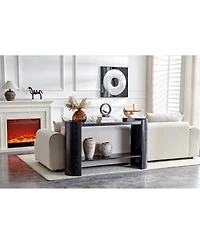 Streamdale Furniture curved foyer table - minimalist entrance sofa side table