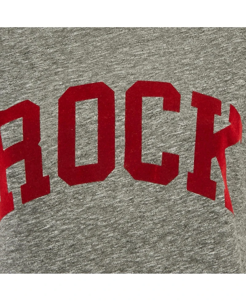 Pre-Owned Zadig & Voltaire Women's Grey Flocked Jersey Walk Chine Rock T-Shirt