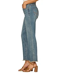 Democracy Petite High Rise Slim Straight Jeans