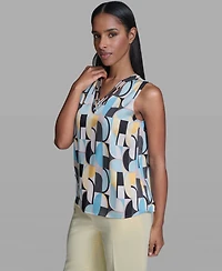 Karl Lagerfeld Paris Women's V-Neck Sleeveless Camisole