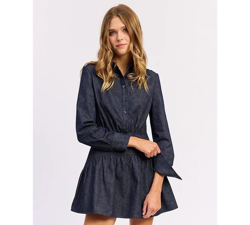 En Saison Women's Darby Collared Mini Dress