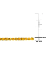 Macy's Emerald (4-1/2 ct. t.w.) Tennis Bracelet 18k Gold Flash Plated Silver (Also Available Rhodolite, Citrine, Blue Topaz)