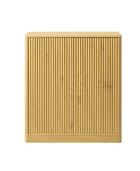 Streamdale Furniture 31.5" Modern Wavy Sideboard Cabinet with Curved Design, 2 Doors.