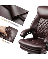 Streamdale Furniture 500lbs Big and Tall Office Chair for Heavy People Executive Computer Desk Chair