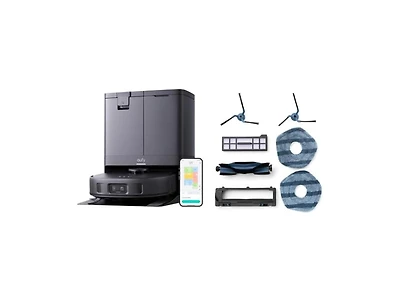 eufy X10 Pro Omni Robot Vacuum and Mop Combo, 8,000 Pa Suction + Official Replacement Parts Kit