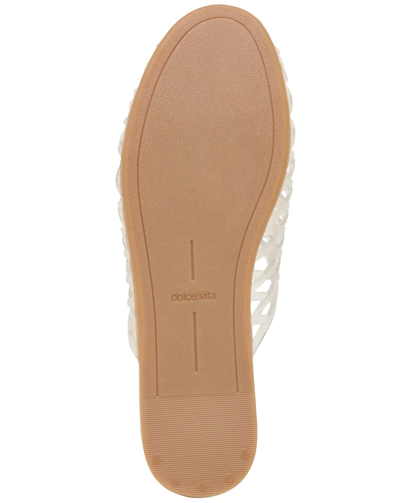 Dolce Vita Women's Ginna Caged Slip-On Jelly Mule Flats