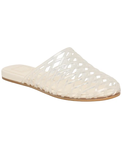 Dolce Vita Women's Ginna Caged Slip-On Jelly Mule Flats