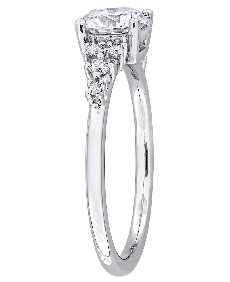 Macy's Moissanite (1 ct. t.w.) Ring in Sterling Silver