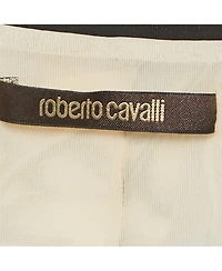 Pre-Owned Roberto Cavalli Women's Multicolor Printed Jersey Midi Dress