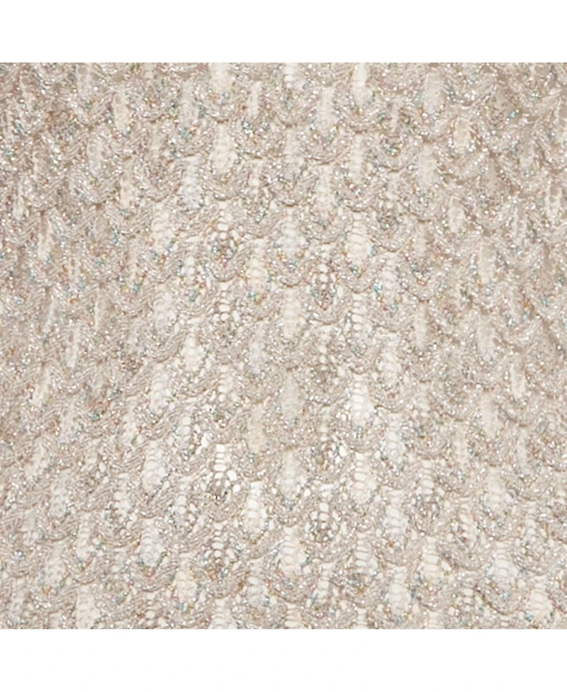 Pre-Owned Missoni Women's Beige Lurex Knit Ruched Maxi Dress