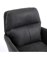 Streamdale Furniture Streamdale Office chair, Pu leather, adjustable height, Black