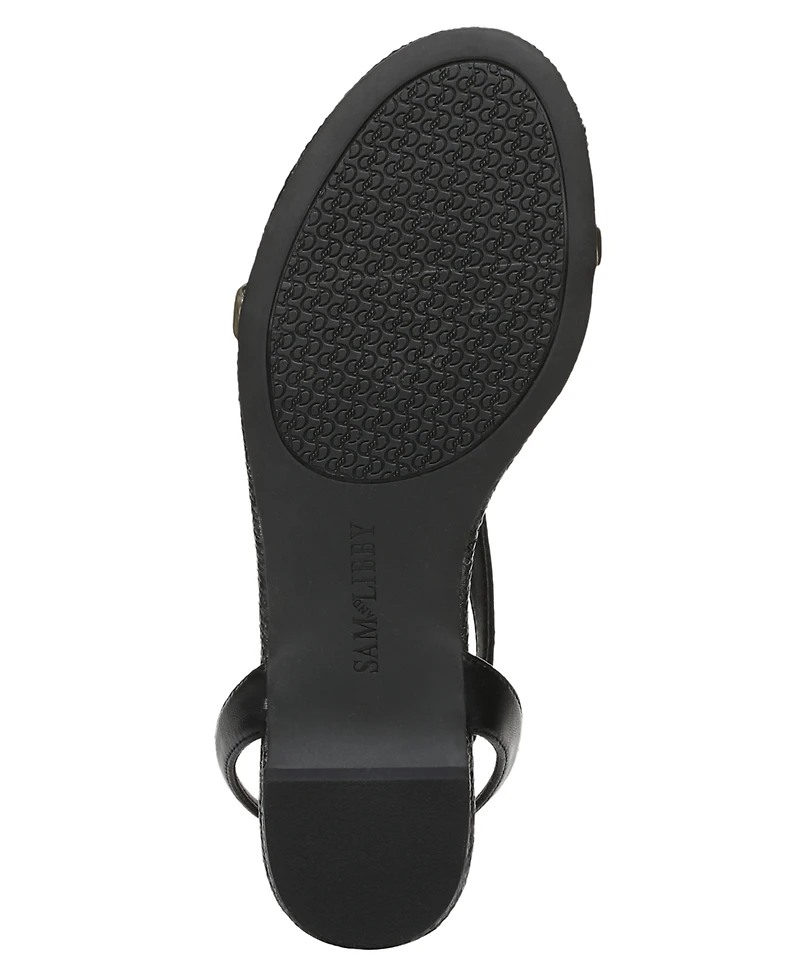 Sam and Libby Women's Hayden T Strap Flat Sandals