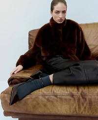 Mango Women's Ankle-Cuff Heel Shoes