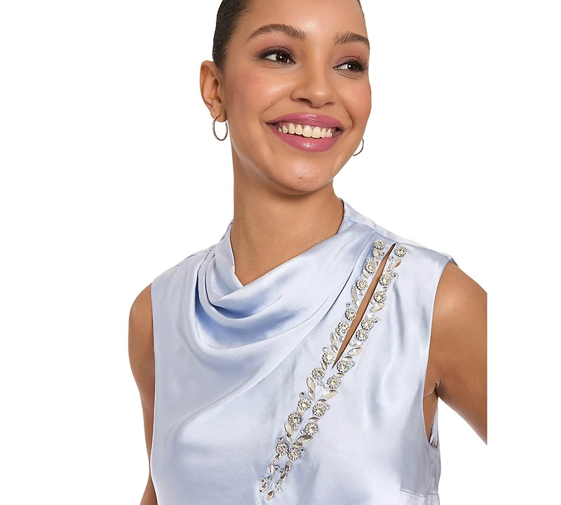 Muse Women's Asymmetrical Keyhole Top