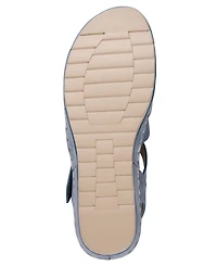 Gc Shoes Women's Yuna Strappy Round Toe Wedge Sandals