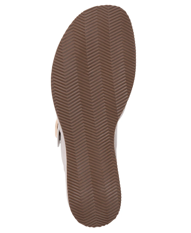 Gc Shoes Women's Olana Buckle Round Toe Wedge Sandals