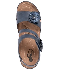Gc Shoes Women's Flower Detail Round Toe Sandals