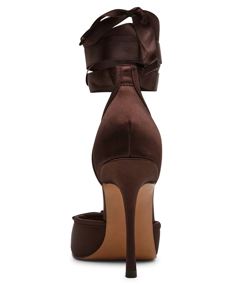 Steve Madden Women's Larina Lace-Up High-Heel Ballet Pumps