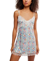 Free People Women's Wish You Were Here Sweetheart Neck Mini Slip Dress