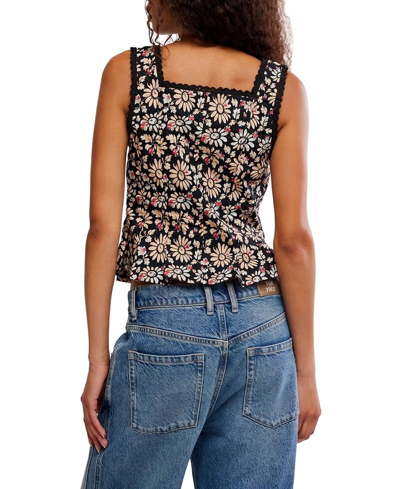 Free People Women's Bridgette Corset Scoop Neck Top
