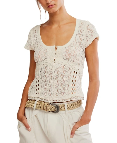 Free People Women's Claro Short-Sleeve Top