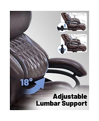 Streamdale Furniture 600LBS Heavy Duty Office Chair, Big & Tall, High Back Executive Desk Chair with Pocket Spring Cushion