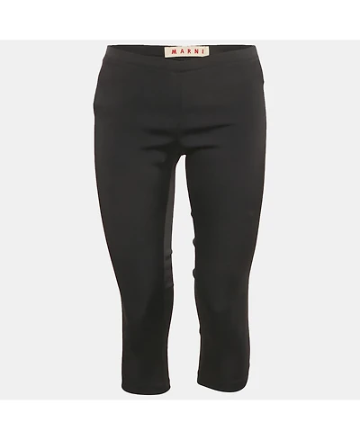 Pre-Owned Marni Women's Black Knit Cropped Leggings