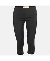 Pre-Owned Marni Women's Black Knit Cropped Leggings